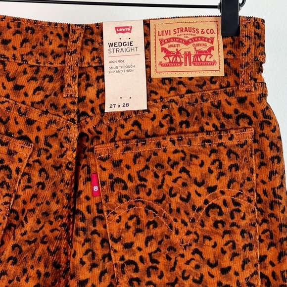 Levi's Brown Patterned Straight Leg Pants - Picture 12 of 13